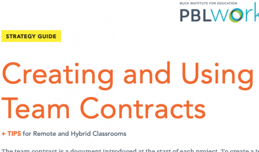 Thumbnail of this downloadable resource called Creating and Using Team Contracts