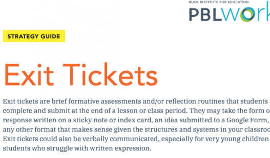 Thumbnail of this downloadable resource called Exit Tickets