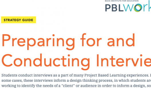 Thumbnail of this downloadable resource called Preparing for and Conducting Interviews
