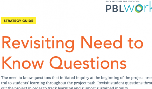 Thumbnail of this downloadable resource called Revisiting Need to Knows