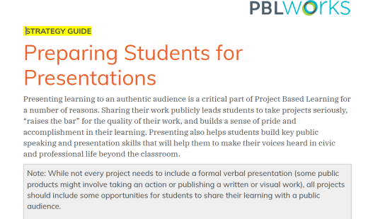 Preparing Students for Presentations Thumbnail