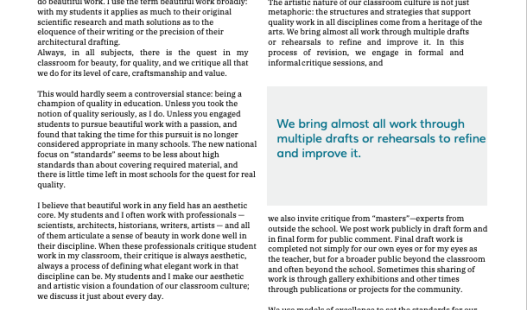 A thumbnail of the article "Beautiful Work"