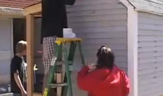 This video highlights a project a senior project at Groves Academy students were required to build a house