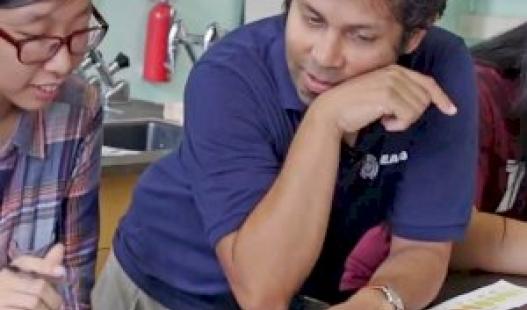 Teacher Rayhan Ahmed leads his students in a water quality project in this video